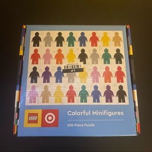 NWT Lego for Target Colorful Minifigures 500 Piece Puzzle